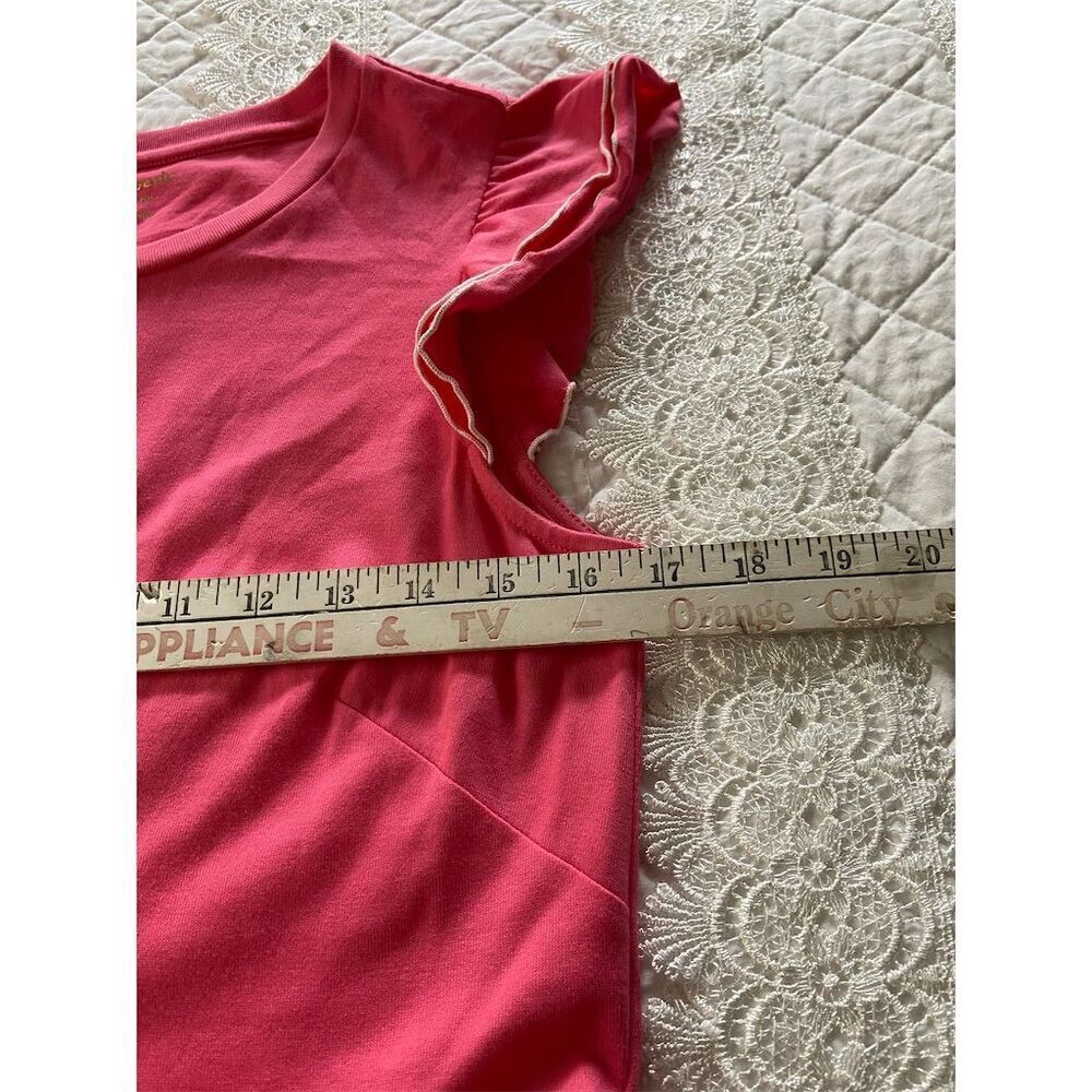 Kate Spade New York Deep Coral Pink Knit Short Trapeze Dress 2 Pocket Size Small - Picture 11 of 13